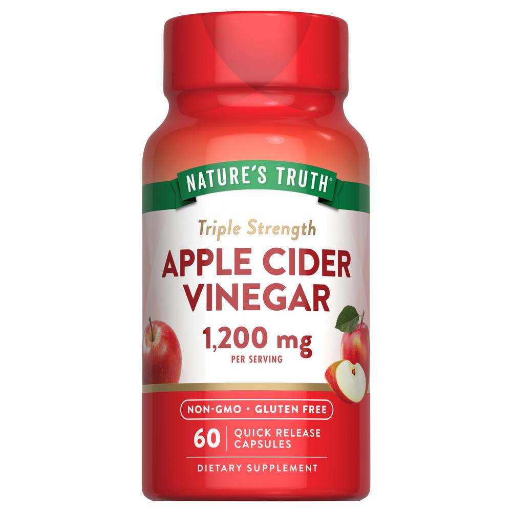 Nature's Truth Triple Strength Apple Cider Vinegar 600 mg (3.2 oz)