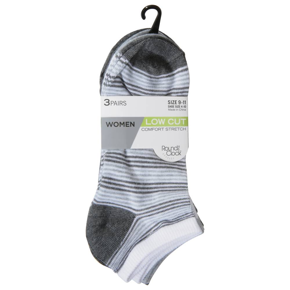 Round the Clock Womens Low Cut Socks (size 9-11)