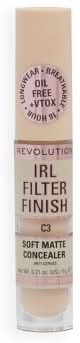 Makeup Revolution Irl Filter Finish Soft Matte Concealer, C3 (0.21 oz)