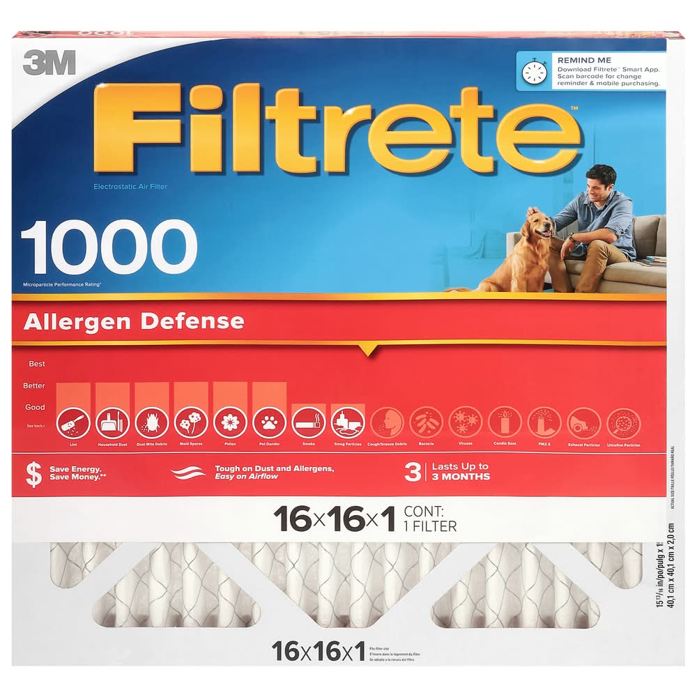 3M Filtrete 20x20x1 Air Filter, Healthy Livg Maximum Allergen, MERV 13 Mpr 1900 - View #3