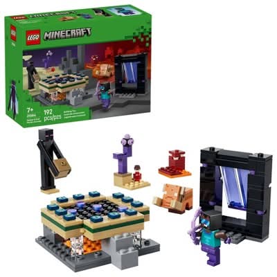 LEGO Minecraft Nether & End Portal Journey Building Toy Set 7+ Years (192 ct)