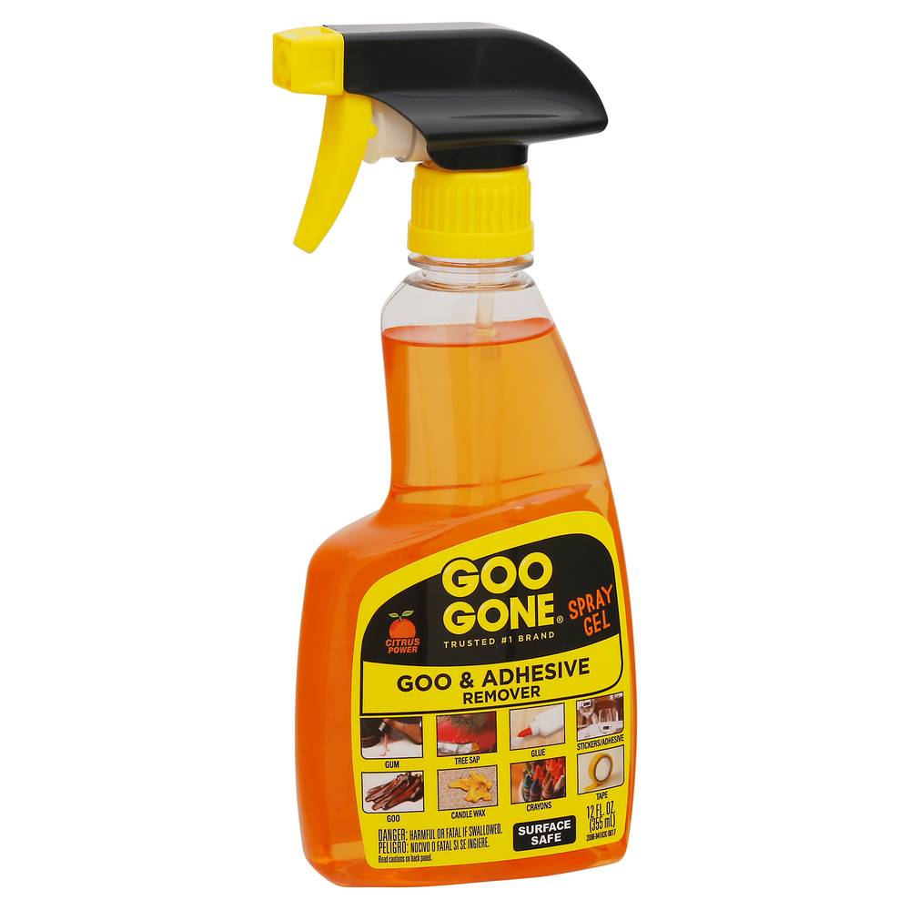 Goo Gone Spray Gel Citrus Power Goo & Adhesive Remover (12 fl oz)