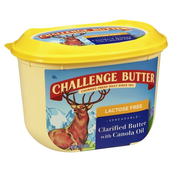 Challenge Butter Lactose Free Clarified Butter With Canola Oil (15 oz)