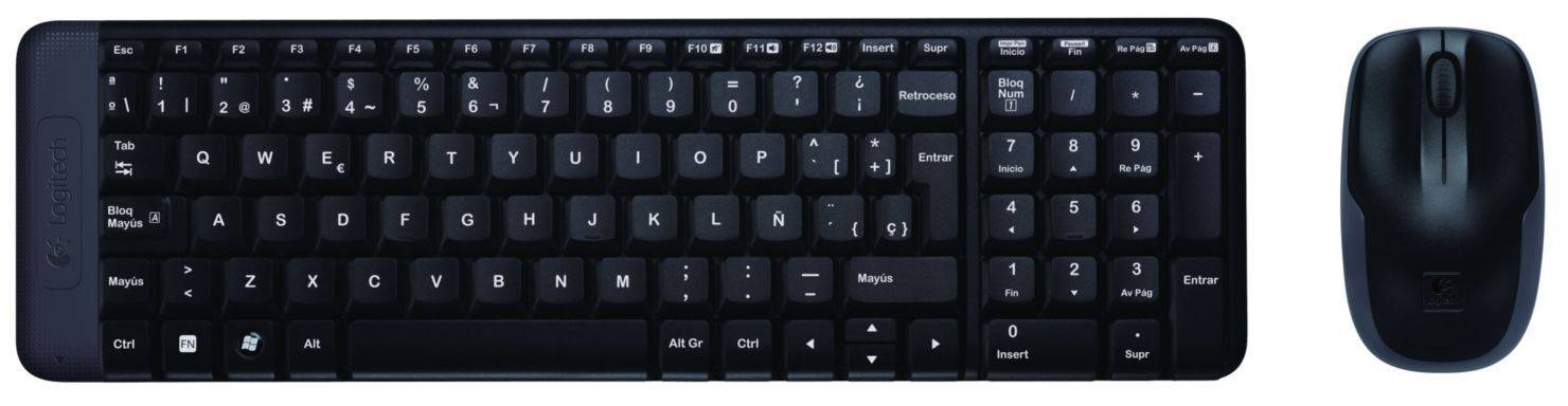 Logitech combo wireless teclado + mouse inalámbrico mk220 (1 u)