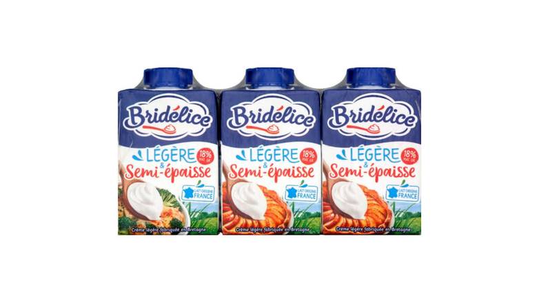 Bridélice - Crème légère semi épaisse uht