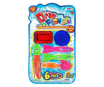 Dive Fun 6-Piece Underwater Fun Pack - Colors May Vary