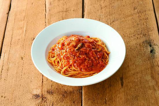 大定番！トマトとニンニク Spaghetti with Garlic and Hot Chilli Pepper in Tomato Sauce