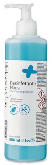 Desinfetante Mãos Well's emb. 500 ml