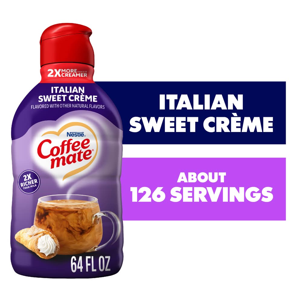 Coffee-Mate Coffee Creamer, Italian Sweet Creme (64 fl oz)