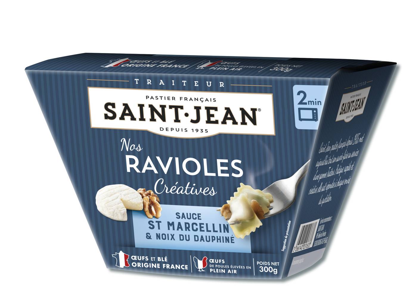 Saint Jean - Ravioles sauce saint marcellin et noix du dauphiné (300g)