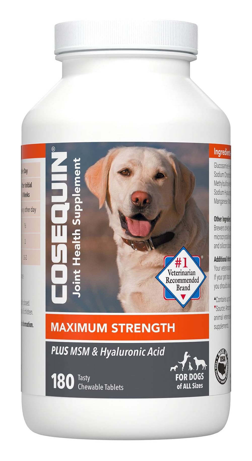 Cosequin Maximum Strength Joint Health Supplement Plus Msm and Hyaluronic Acid (180 ct)