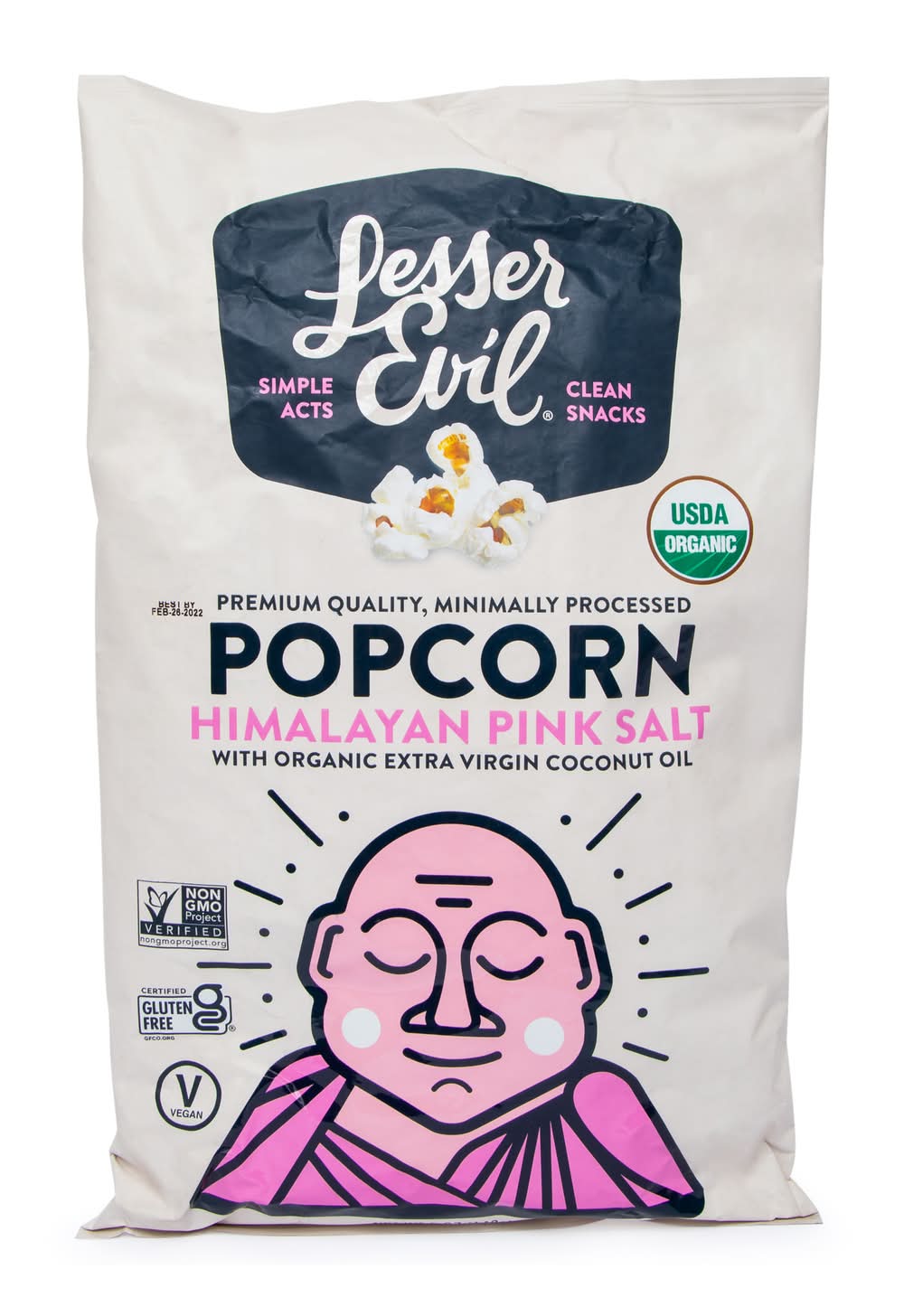 Lesser Evil® Himalayan Pink Salt Popcorn 5oz