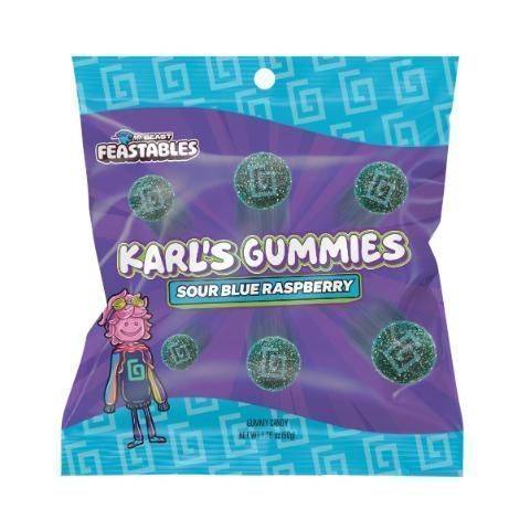 Feastables Karl's Gummies Candy (sour blue raspberry)