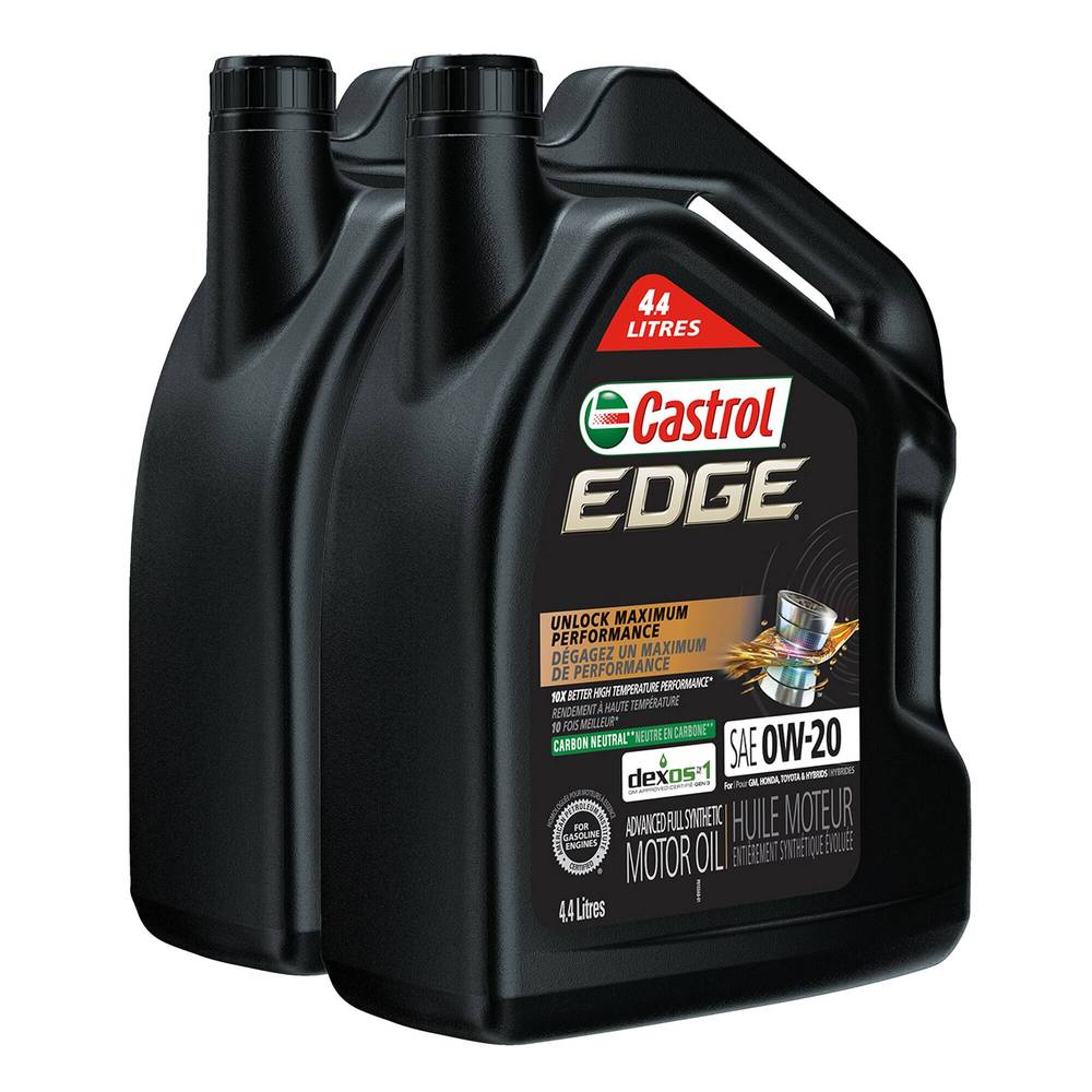 Castrol Huile à moteur EDGE 0W20 pour auto (2 x 4.4L) - Edge 0W20 motor oil (2 x 4.4L)