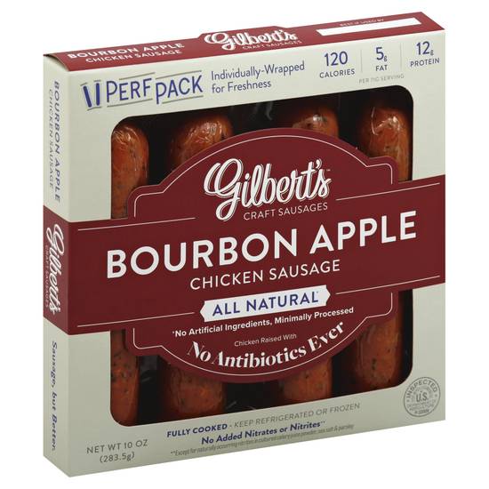 Gilbert's Bourbon Apple Chicken Sausage (10 oz)