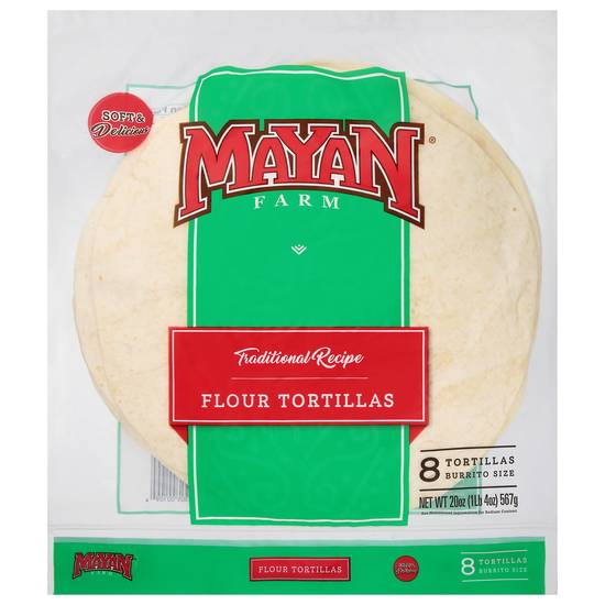 Mayan Farm Burrito Size Flour Tortillas (8 ct)
