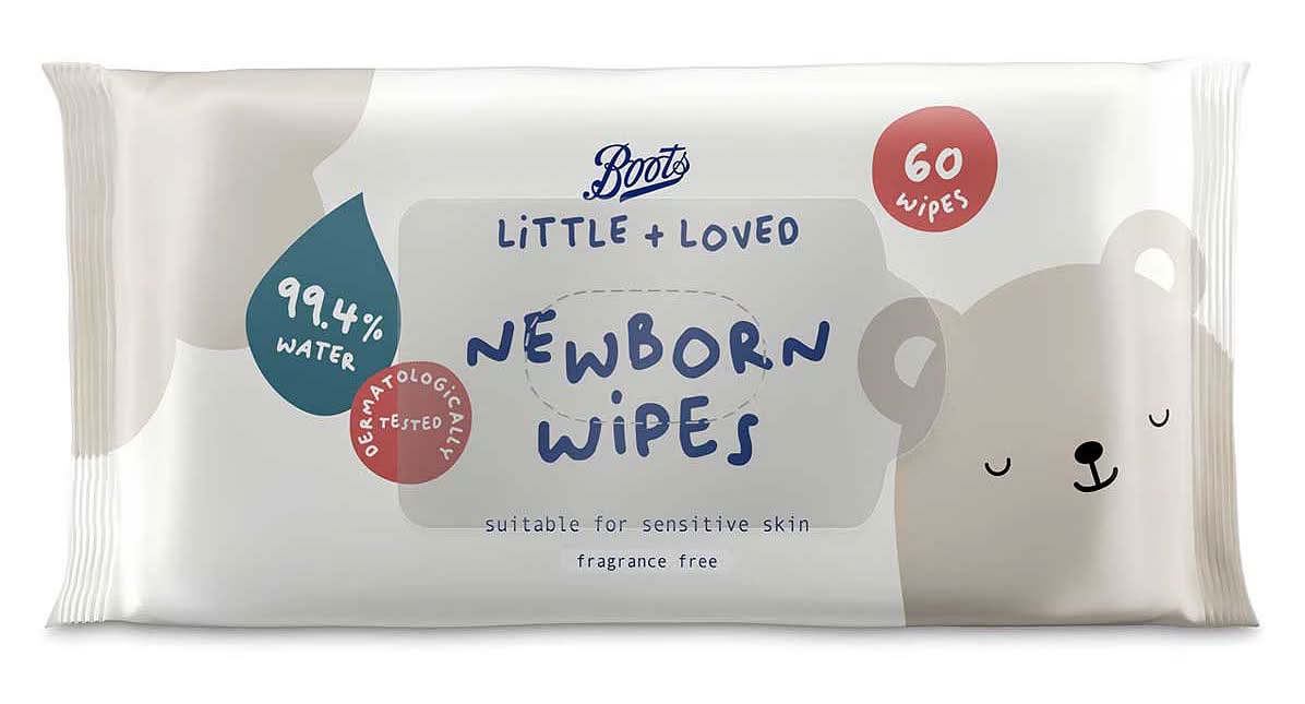 Boots Newborn Baby Wipes (60 pack)