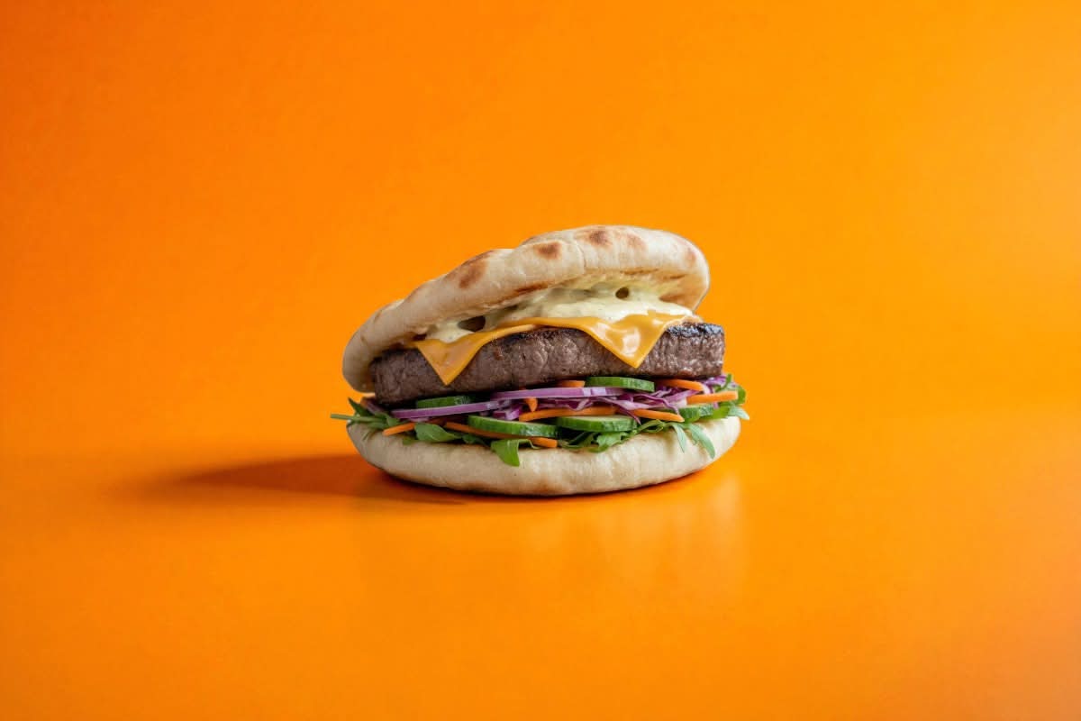 Beef Naan Burger