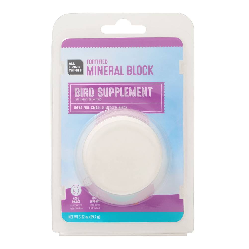 All Living Things Mineral Block For Pet Birds (3.52 oz)