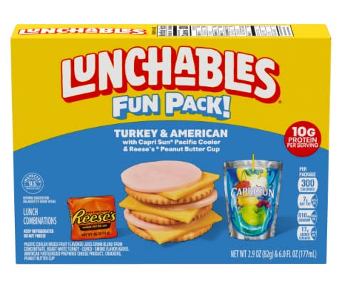 Lunchables Turkey & American with Capri Sun & Reese's Peanut Butter Cup 2.9 oz & 6 fl oz