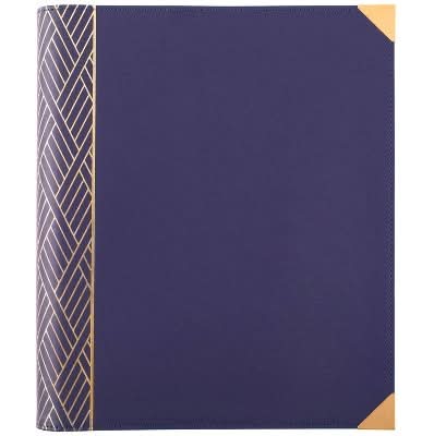 Cambridge Future Dusk Work Style Fashion Flex Binder, 3 in, Navy