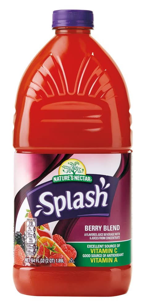 Nature's Nectar Splash Berry Blend Juice Cocktail