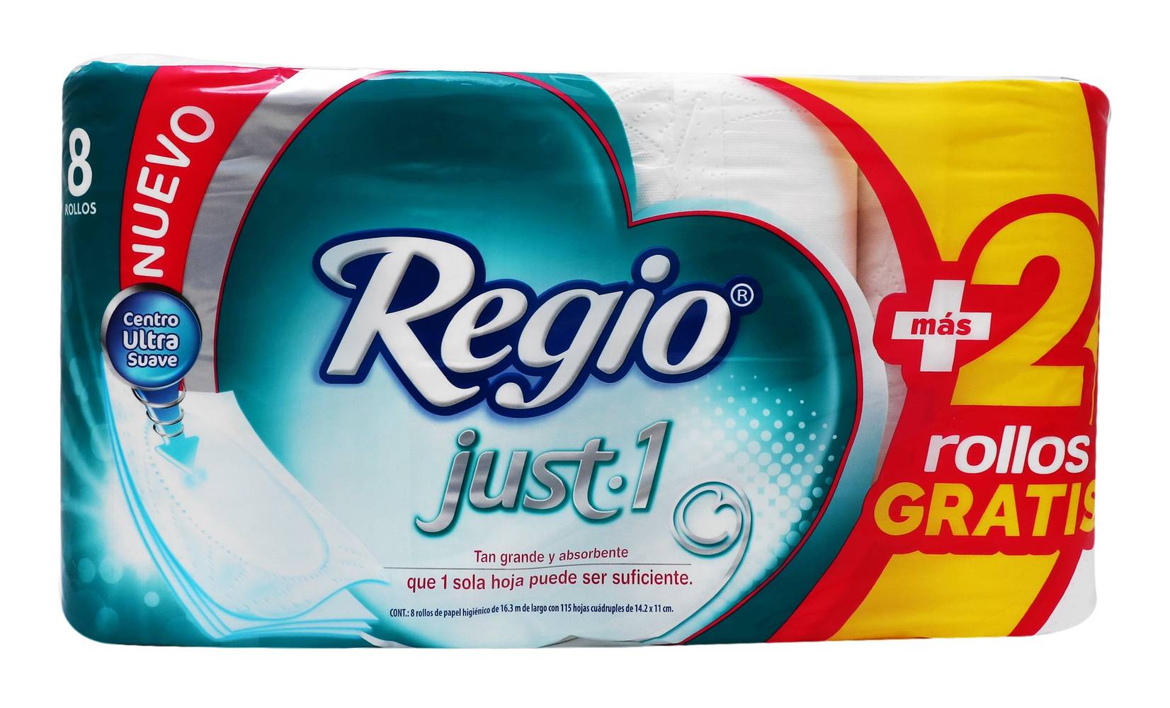 Regio · Papel higiénico just 1 (8 un)