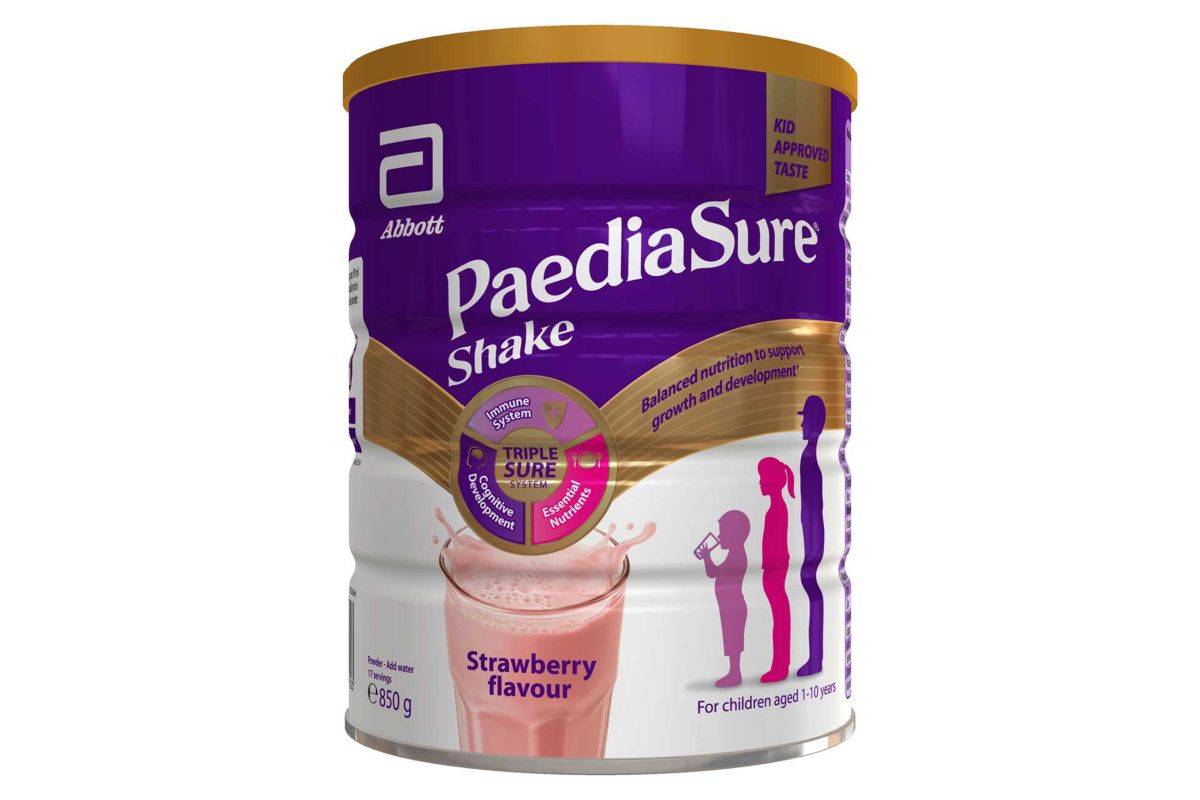 PaediaSure Shake, 850g, Strawberry Flavoured Nutritional Supplement Drink for Kids