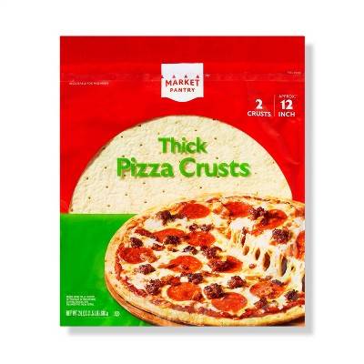 Market Pantry Thick Pizza Crusts (24 oz, 2 ct)