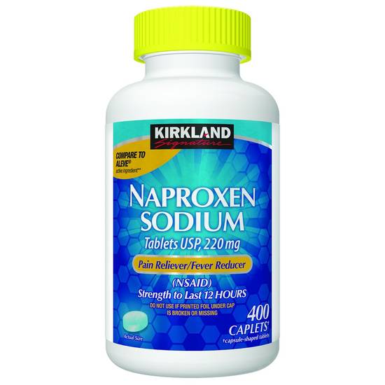 Kirkland Signature Naproxen Sodium Caplets 220 mg