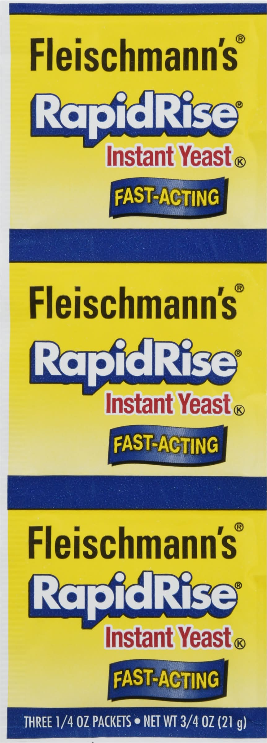 Fleischmann's Rapidrise Fast Acting Instant Yeast (3 x 0.25 oz)