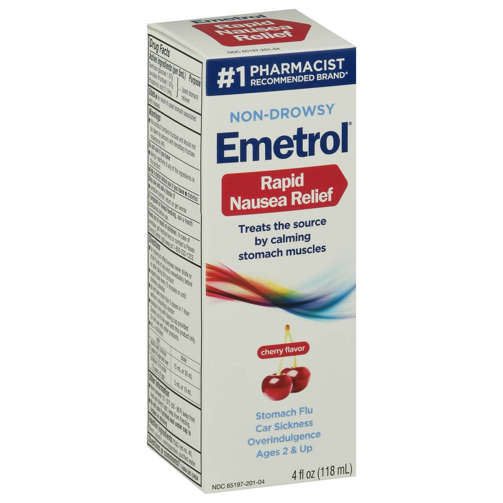 Emetrol Cherry Flavor Nausea & Upset Stomach Relief