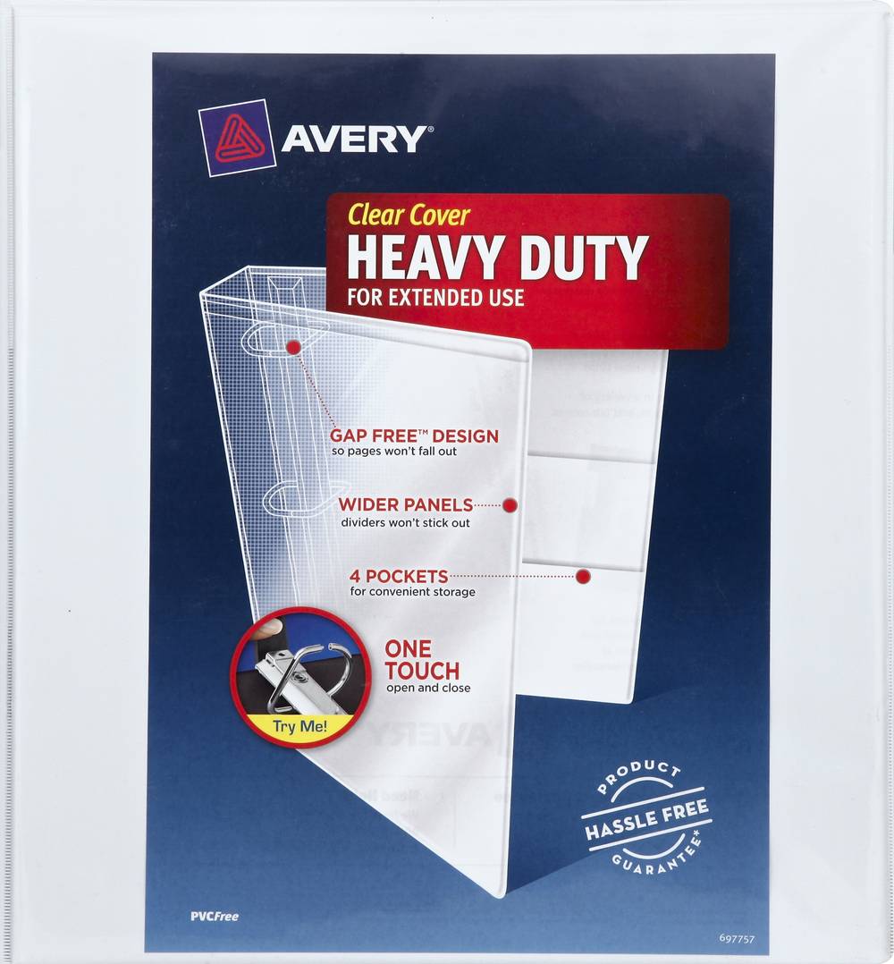 Avery Clear Cover Heavy Duty Binder