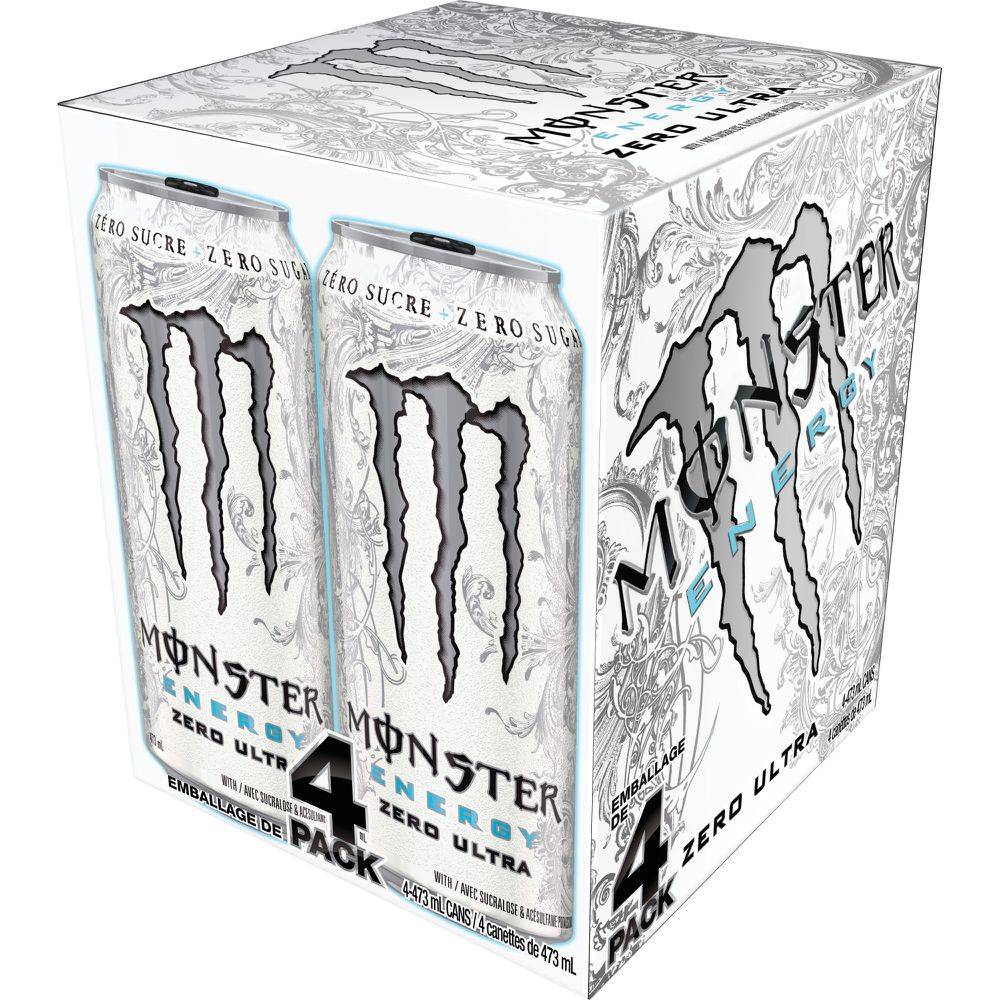 Monster Energy Energy Drink Zero Ultra (4 x 473 ml)