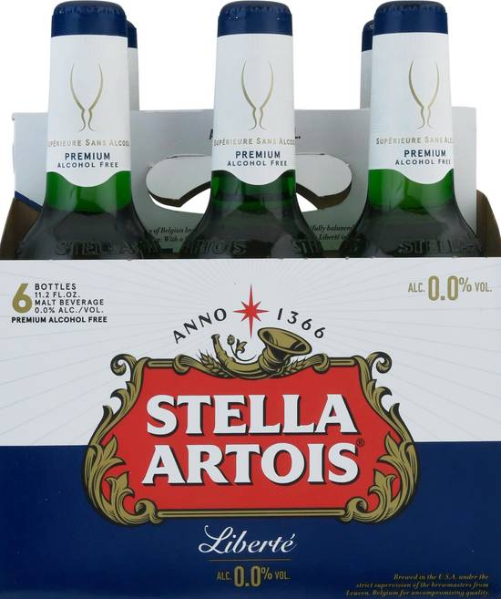 Stella Artois Alcohol Free Beer (6 ct, 11.2 fl oz)