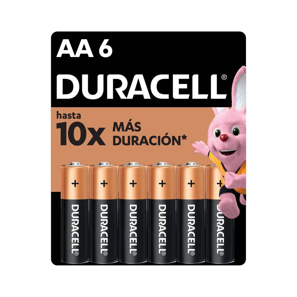 Duracell pila alcalina aa (6 un)