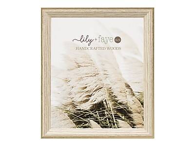 Enchante lily + faye 8 x 10 MDF Picture Frame, Natural Wood/Gold (7G75-80A N&G)