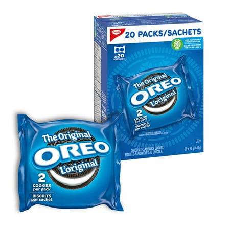 Oreo Original Chocolate Sandwich Cookies, Chocolate (20 x 2 ct)