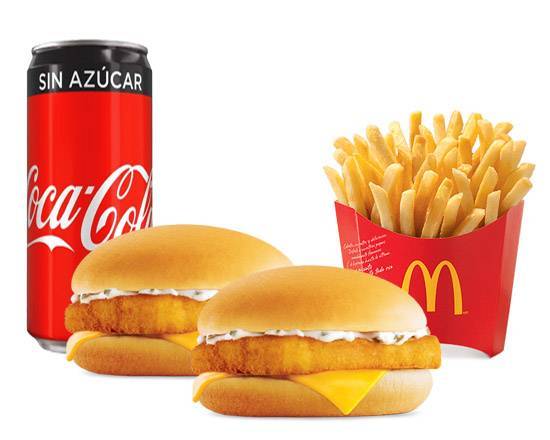 Dos Filetes + Papas Grandes + Refresco de Lata