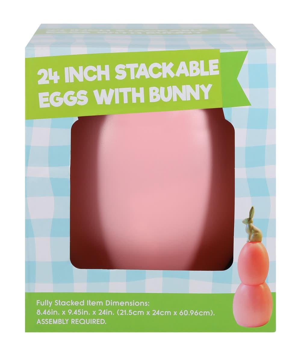 Stackable Eggs With Bunny 24in