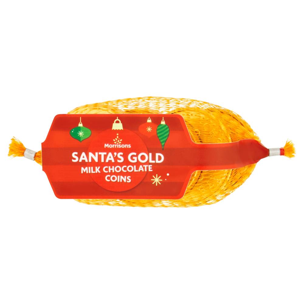 Morrisons Santa's Gold Milk Chocolate Coins (62g)