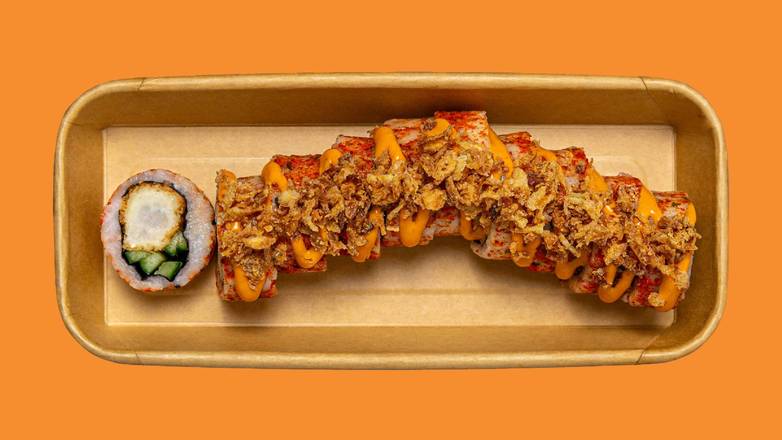 crunchy chilli prawn katsu roll