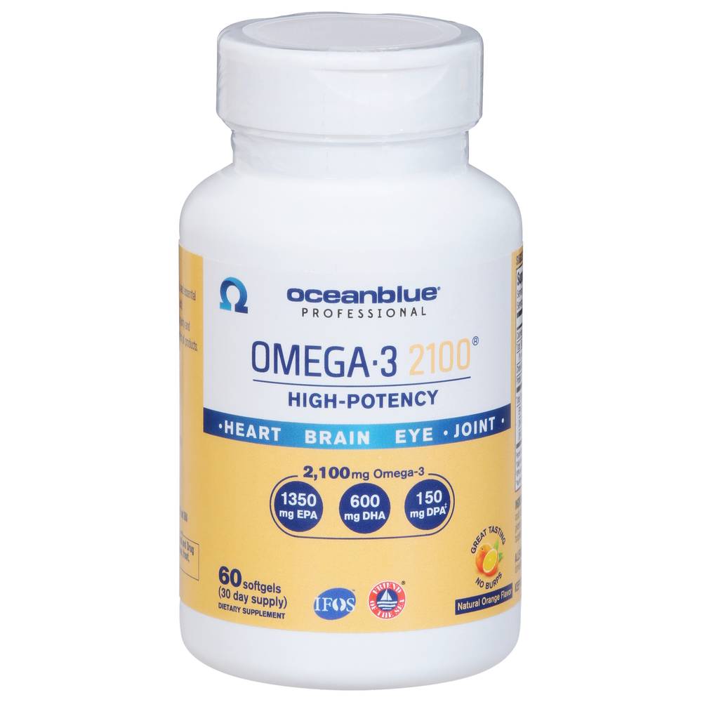 Oceanblue Natural Orange Softgels Omega-3 2100 (60 ct)