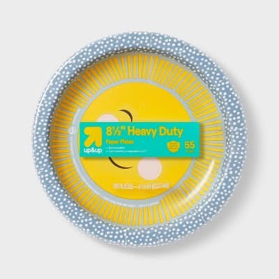 up&up Geo Stripe Paper Plate (55 ct)