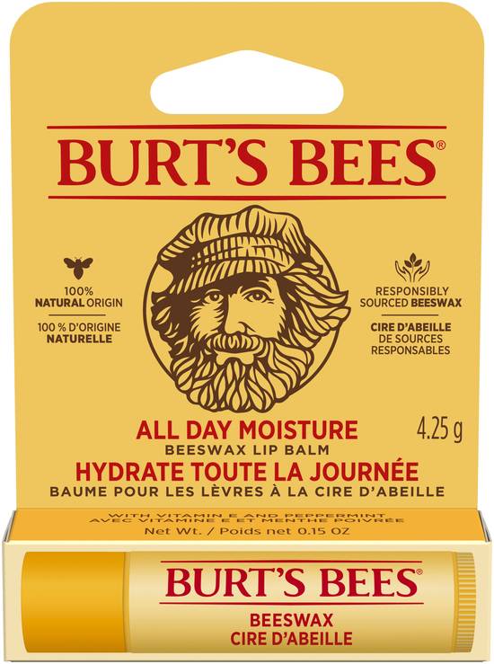 Burt's Bees Natural Origin Moisturizing Beeswax Lip Balm