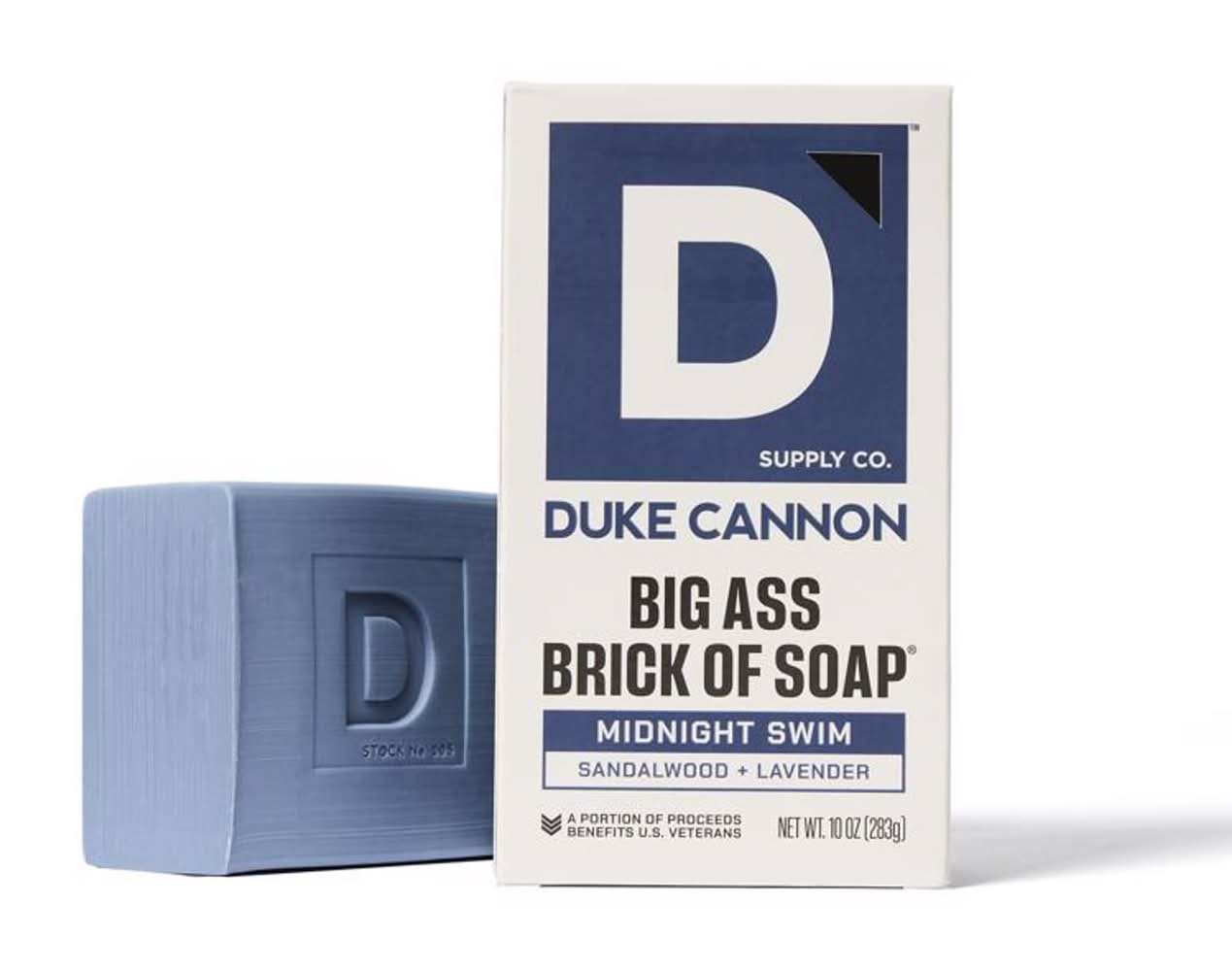Duke Cannon Midnight Swim Sandalwood + Lavender Scent Bar Soap 10 Oz 1 Pk