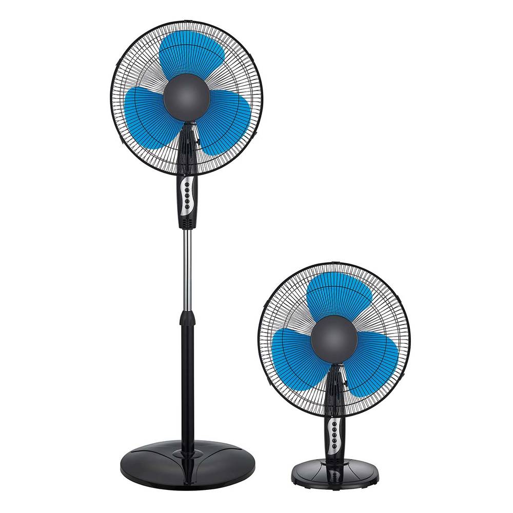 Home Line · Ventilador 2 en 1, 16", negro