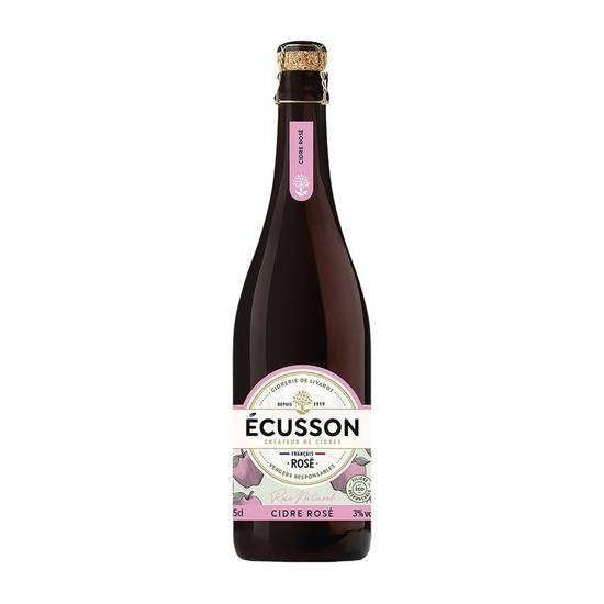 Cidre rosé naturel Ecusson 75cl
