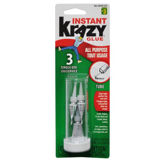 Instant Krazy Instant Krazy Glue 3 Pack (3pk X1.5ml)
