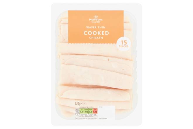 Morrisons Wafer Thin Cooked Chicken 170g